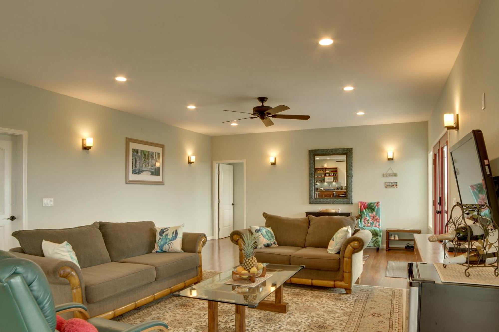 The Aloha Green House Retreat With Ocean Views! Naalehu Luaran gambar